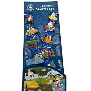 Disney Parks Baby Characters in Attraction Ride Vehicles Starter Pin Set